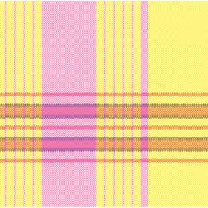 Yellow with Pink and Orange Stripes Kikoy Sarong