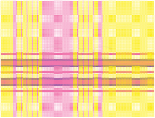 Yellow with Pink and Orange Stripes Kikoy Sarong