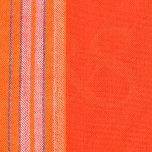 Pimpkin Orange with White, Black, Yellow and Orange Stripes Kikoy Sarong