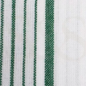 White with Dark Green and Light Green Striped Kikoy Sarong