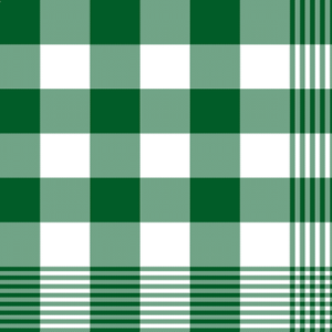 Dark Green, Jade and White Checked with Dark Green and Jade Stripes Kikoy Sarong