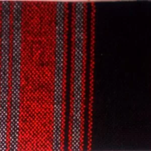 Red and Black and Gray Striped Kikoy Sarong