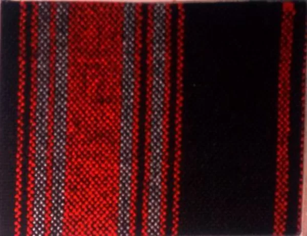 Red and Black and Gray Striped Kikoy Sarong