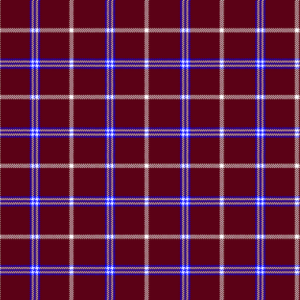 Maroon Checked with Navy Blue and White Striped Kikoy Sarong