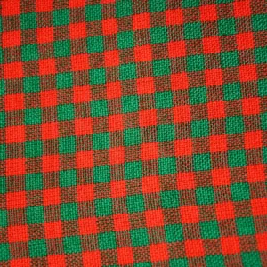 Green, Forest Green and Red Checked Kikoy Sarong