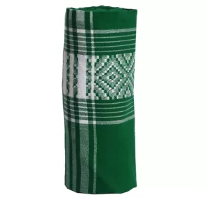 Green with White Decorative Stripes Kikoy Sarong