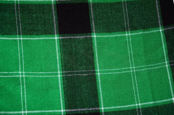 Green, Black and Sacramento Green Checked with White Stripes Kikoy Sarong