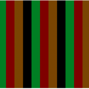 Black, Green, Brown and Red Stripped Kikoy Sarong