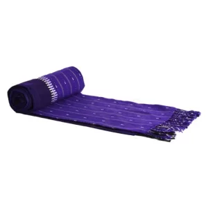 Eggplant Violet, Lollipop Violet with Decorative White Stripes Kikoy Sarong