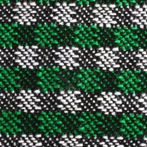 Dark Green, White, Gray and Black Checked Dark Green and Black Stripped Kikoy Sarong