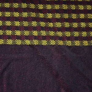 Byzantine Violet, Yellow, Maroon and Black Checked Byzantine Violet Stripped Kikoy Sarong