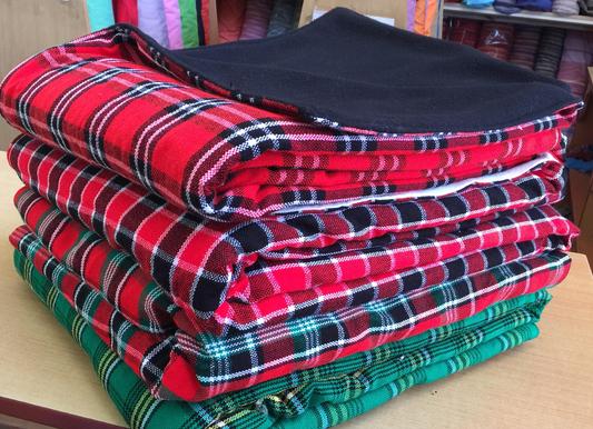 Maasai Shuka Fleece Blanket