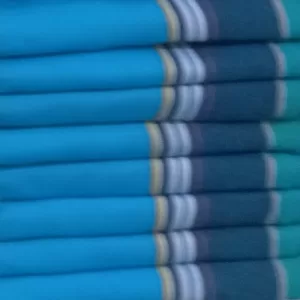 Blue, Dark Grey Blue, Blue Chill with White, Blue and Yellow Stripes Cotton Kikoy