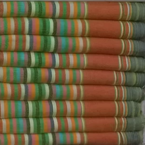 Red Orange Jungle Green Multi Striped Kikoy